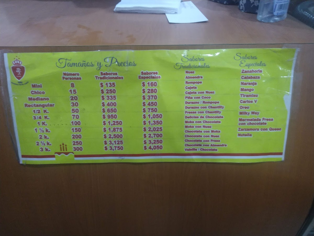 Pastelería Isabel Menu - Image 4